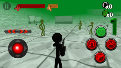 Screenshot of the application Stickman vs. Zombies 3D - #1