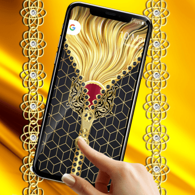 Screenshot of the application Gold lock screen - #8