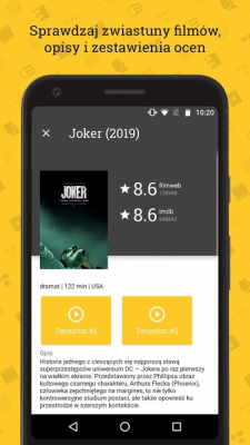 Screenshot of the application Repertuar kin 2020 - filmy, zwiastuny, ranking - #3