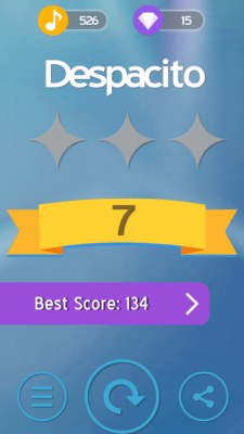 Screenshot of the application Magic Tiles Piano Despacito - #5