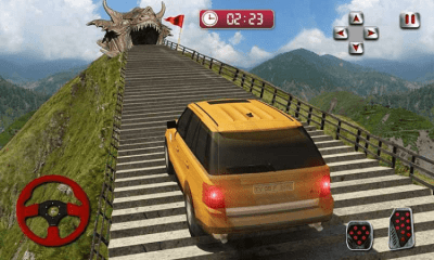 Screenshot of the application Cruiser Car Stunts: Dragon Road Driving Simulator - #3