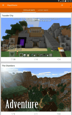 Screenshot of the application Maps for Minecraft PE - #1