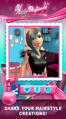 Screenshot of the application Hair Styling Salon Games - #2