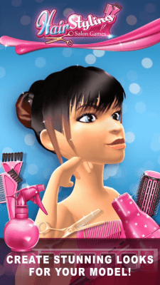 Screenshot of the application Hair Styling Salon Games - #3