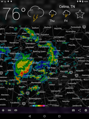 Screenshot of the application MyRadar Weather Radar - #7