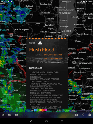Screenshot of the application MyRadar Weather Radar - #9