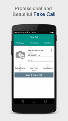 Screenshot of the application Fake Call - #11