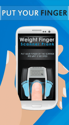Screenshot of the application Weight Finger Scanner Prank - #2