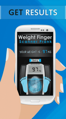 Screenshot of the application Weight Finger Scanner Prank - #8