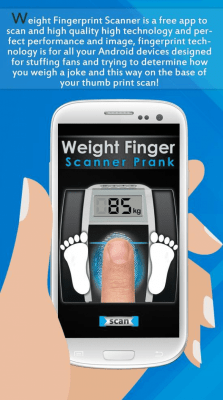 Screenshot of the application Weight Finger Scanner Prank - #9