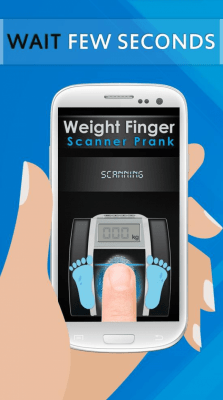 Screenshot of the application Weight Finger Scanner Prank - #11