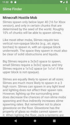 Screenshot of the application Slime Finder for Minecraft - #4