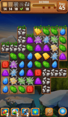 Screenshot of the application Gems crystals Three in a row - #2