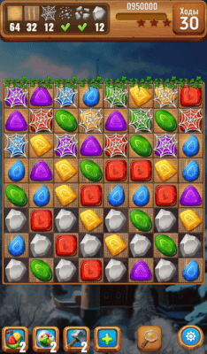 Screenshot of the application Gems crystals Three in a row - #4