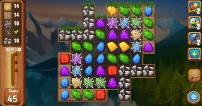 Screenshot of the application Gems crystals Three in a row - #8