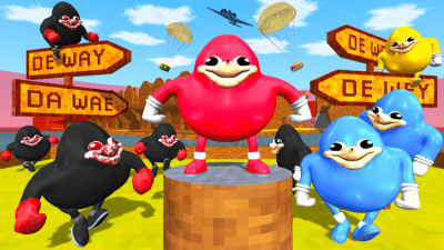 Screenshot of the application Ugandan Knuckles and Chungus Battle Royale Online - #3