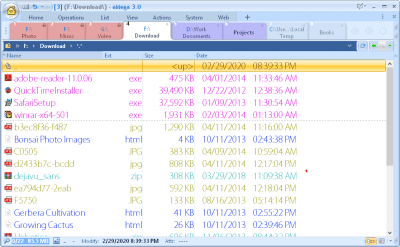 Screenshot of the application oMega Commander - #4