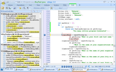 Screenshot of the application oMega Commander - #5