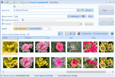 Screenshot of the application oMega Commander - #6
