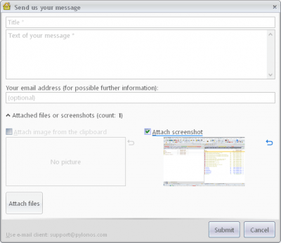 Screenshot of the application oMega Commander - #9