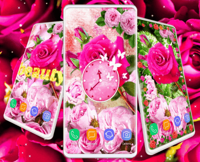 Screenshot of the application Pink Rose Live Wallpaper 3D Roses 4K Wallpapers - #6