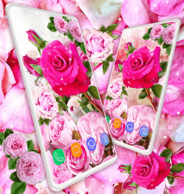 Screenshot of the application Pink Rose Live Wallpaper 3D Roses 4K Wallpapers - #7