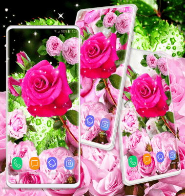 Screenshot of the application Pink Rose Live Wallpaper 3D Roses 4K Wallpapers - #8