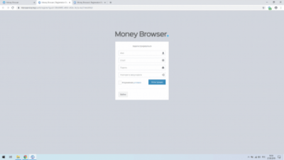 Screenshot of the application MoneyBrowser - #3