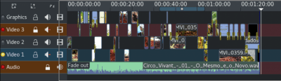 Screenshot of the application Kdenlive - #12
