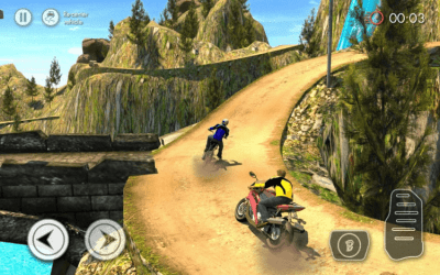 Screenshot of the application Offroad Bike Racing - #1