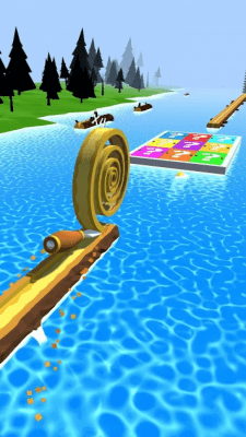 Screenshot of the application Spiral Roll - #8