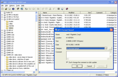 Screenshot of the application Advanced Disk Catalog - #1