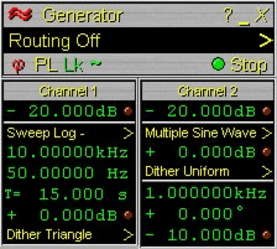 Screenshot of the application Sound Frequency Generator - #1