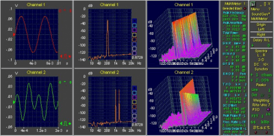 Screenshot of the application OscilloMeter - #1