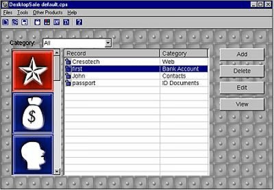 Screenshot of the application Cresotech DesktopSafe Lite v1.12 - #1