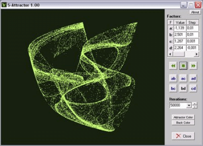 Screenshot of the application S-Attractor - #1