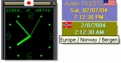 Screenshot of the application WorldTime Clock - #1