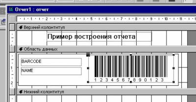 Screenshot of the application Barcode-ActiveX - #1