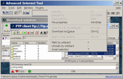 Screenshot of the application Advanced Internet Tool - #1