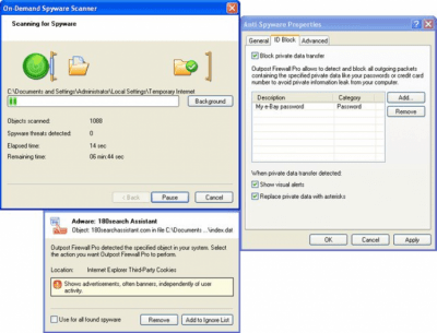 Screenshot of the application Agnitum Outpost Firewall PRO - #1