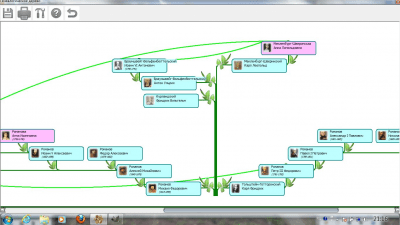 Screenshot of the application Genealogical family tree - #1