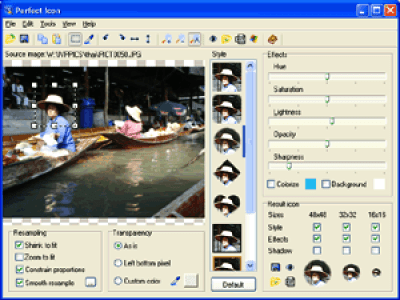 Screenshot of the application Perfect Icon - #1