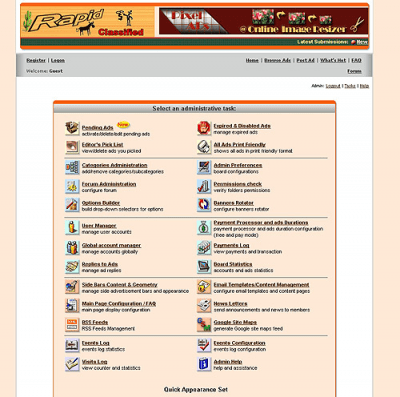 Screenshot of the application Bulletin Board - Rapid Classified v3.1RU - #1