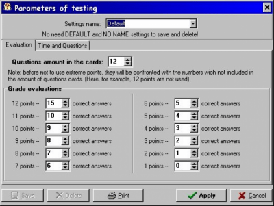 Screenshot of the application UNeTest PLUS - #4