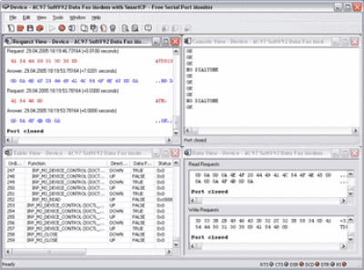 Screenshot of the application Free Serial Port Monitor - #1