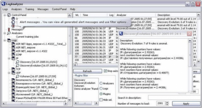 Screenshot of the application winLogAnalyzer - #3