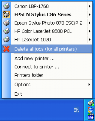 Screenshot of the application Fast Printer Chooser - #1