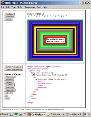 Screenshot of the application HybridJava compiler - #1