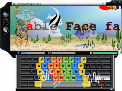 Screenshot of the application Rapid Typing Tutor - #1