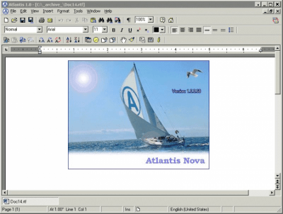 Screenshot of the application Atlantis Nova - #1